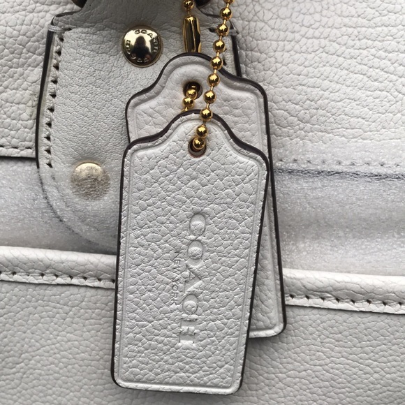 NWT Coach Chalk Rhyder Satchel With Shoulder Strap
& Dust Bag. - Picture 3 of 14
